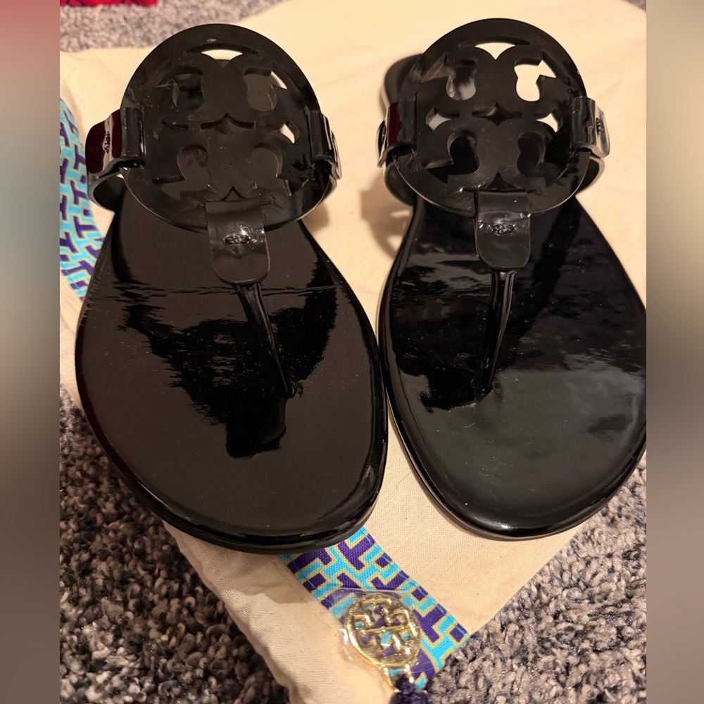 Tory Burch Black Slide Sandals